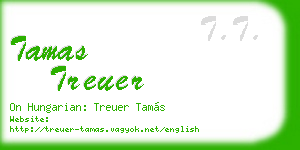 tamas treuer business card