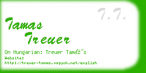 tamas treuer business card